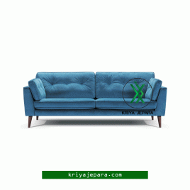 sofa 3 seater kain beludru
