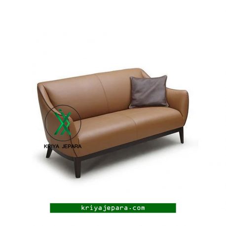 sofa 2 seater kulit moca